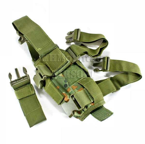 Military / Army Dropleg Pistol Holster / Germany Woodland