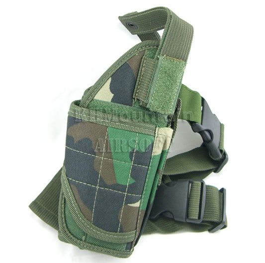 Military / Army Dropleg Pistol Holster in Woodland color