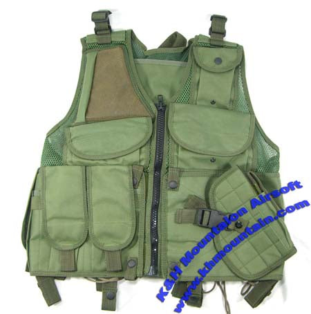 TAC-V1-N-B Tactical Assault Vest (Green)