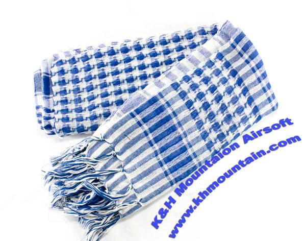 Military/Army Style SCARF ARAB/SAS/RETRO / Blue & White