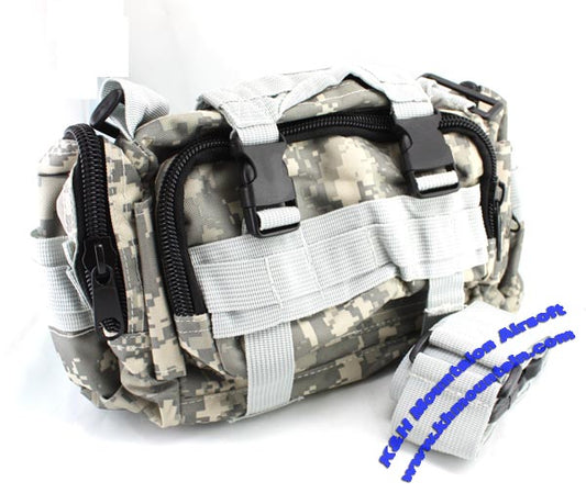 Tactical 3-Way Waist / shoulder utility Pouch Molle bag / ACU