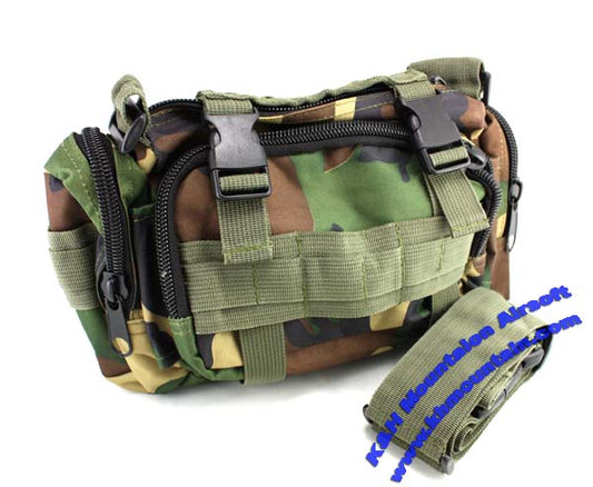 Tactical 3-Way Waist / shoulder utility Pouch Molle bag / WD