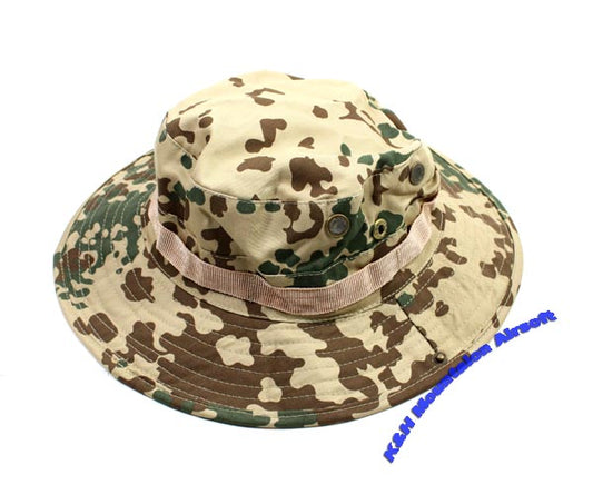 GERMAN Camo Military Boonie Hat / TAN