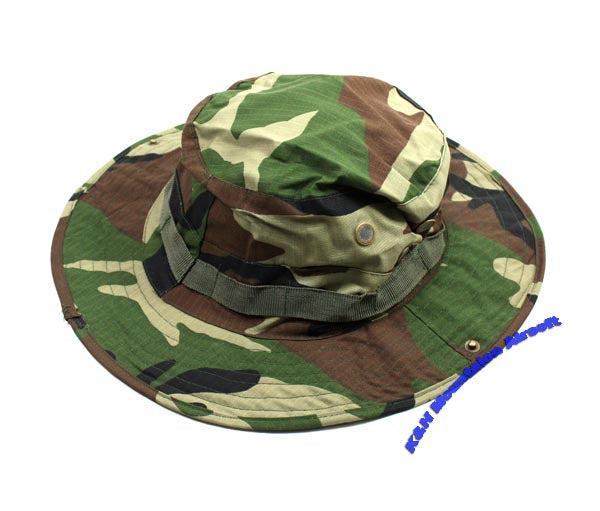 US ARMY Camo Military Boonie Hat / Woodland