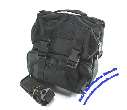 Hand carry Waist / shoulder utility Pouch bag / Black