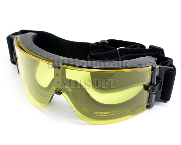 X800 Style goggle with clear len version / Yellow