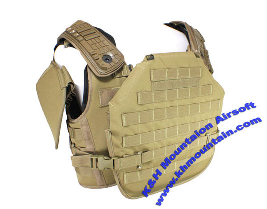 Tactical CP deluxe Armor Vest with shoulder production (TAN)