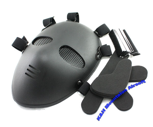 Full Face killer Mask with mesh goggles (Black)