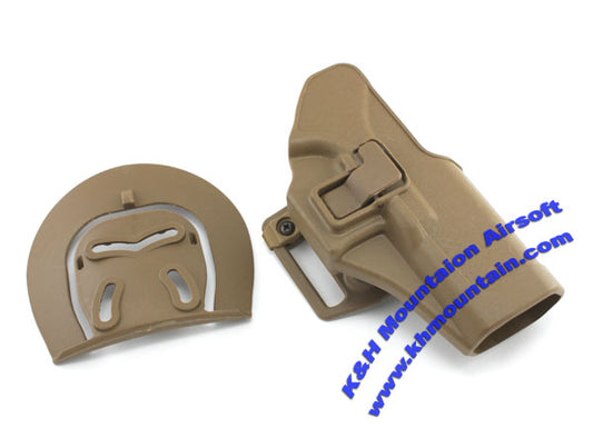 CQC style plastic holster for Glock 17/22 / TAN