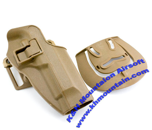 CQC スタイル M92 / TAN 用プラスチックホルスター