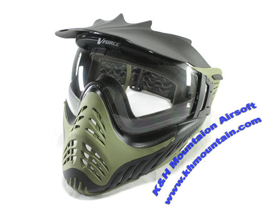 VFORCE Full Face Mask With Lens Goggle (Green)