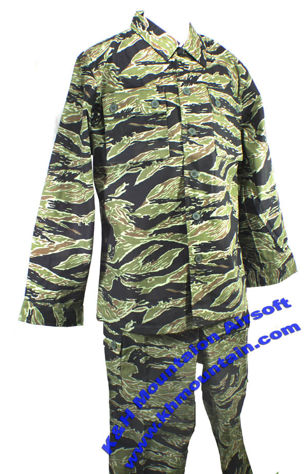 BDU Set with Shirt and Pants / Tiger Pattern