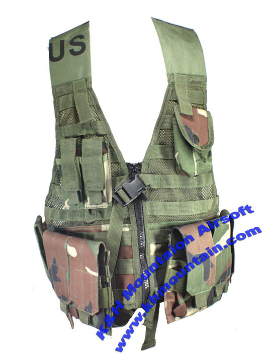 US Tactical Assault Molle Vest in Woodland color