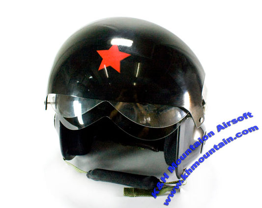 軍用空軍パイロットヘルメット/ブラック