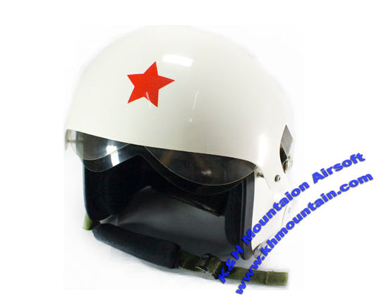 軍用空軍パイロットヘルメット/ホワイト