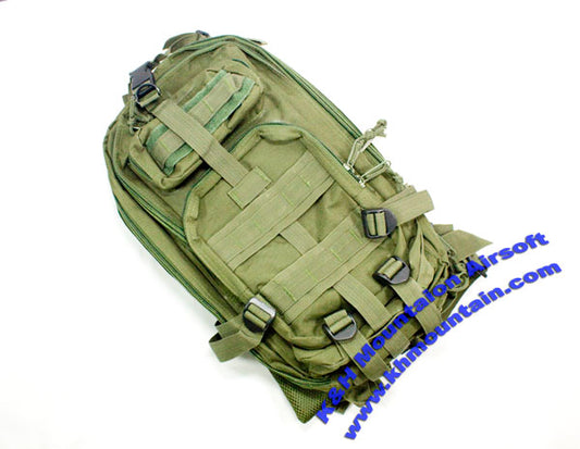 Tactical 3D Style Versatile Molle Back Pack / Green