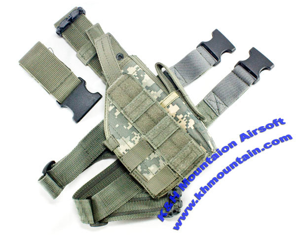 Dropleg Pistol Holster with Anti-gliding Belt / ACU