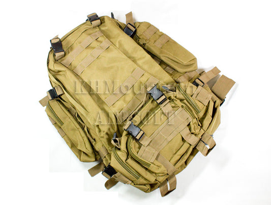 Versatile Molle Back Pack with Pouches / TAN