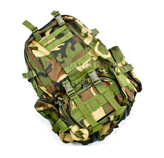 Versatile Molle Back Pack with Pouches / Woodland