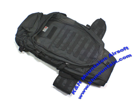 9.11 Style Versatile Back Pack with Gun Case / Black