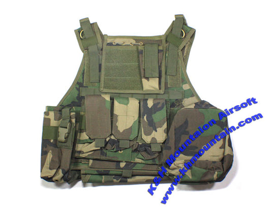 Tactical Molle Assault Vest / 027 light / Woodland