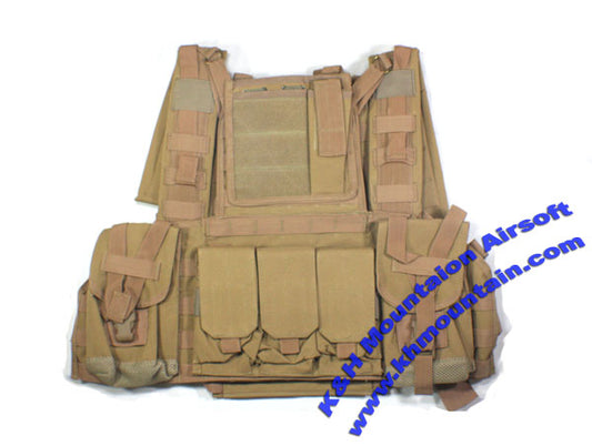 Tactical RRV with Hydration Water Backpack Vest / TAN