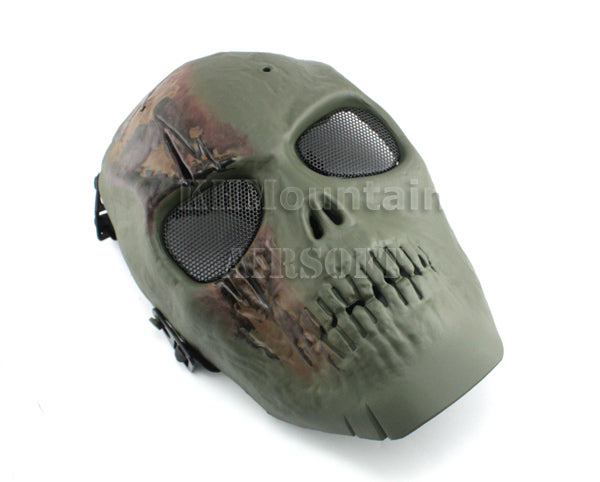 Light Weight Skull Style Plastic Mask / Woodland
