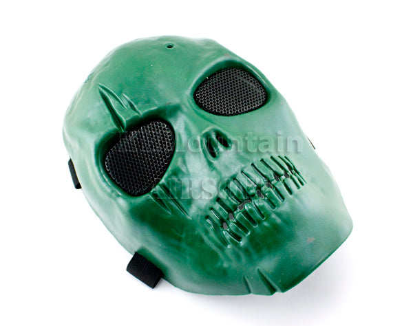 Light Weight Skull Style Plastic Mask / Green
