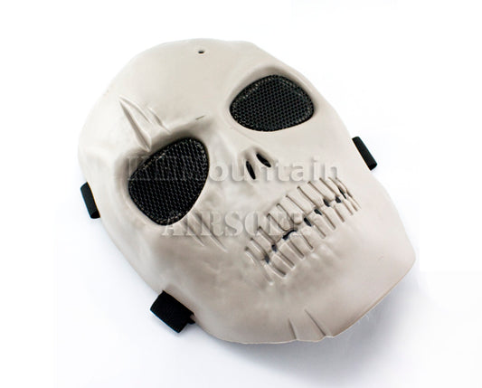 Light Weight Skull Style Plastic Mask / Grey