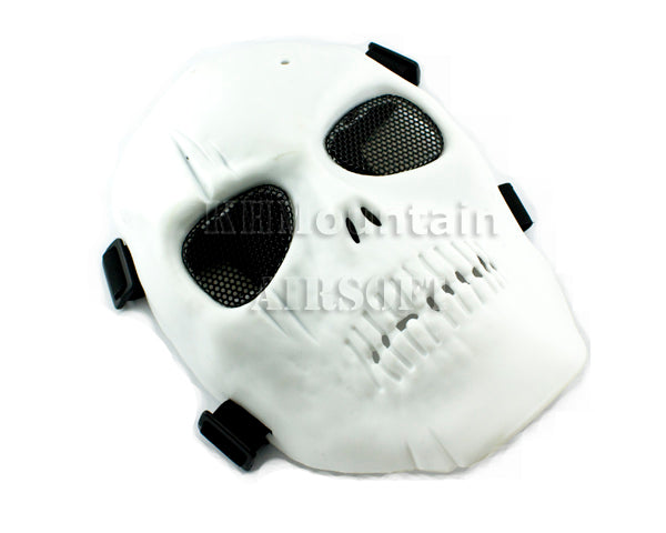 Light Weight Skull Style Plastic Mask / White