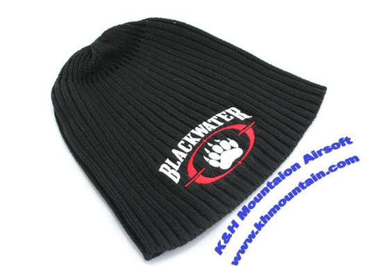 Fleece Watch Cap with Blackwater Logo / Black