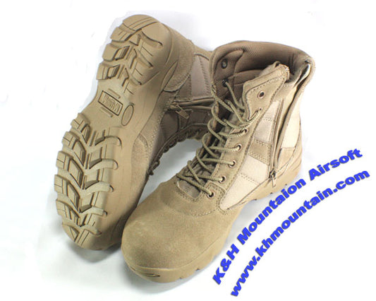 Tactical Magnum Style Waterproof Boots with zipper / TAN