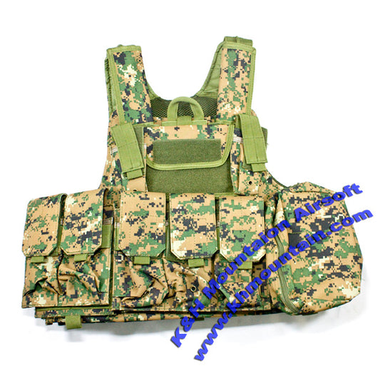 Tactical Molle Assault CIRAS Vest / Digital Woodland