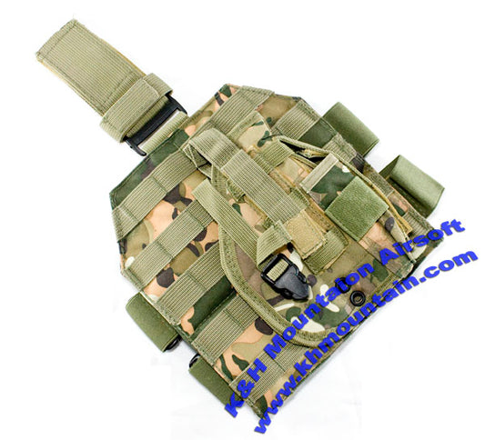 Tactical Molle Dropleg Platform with Pistol Holster / CP