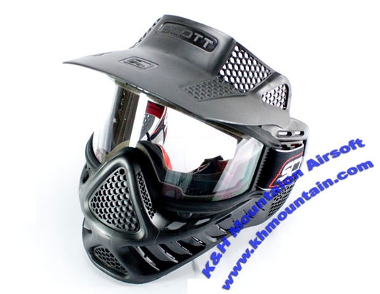 Version II SCOTT Full Face Mask with Lens Goggle / Black