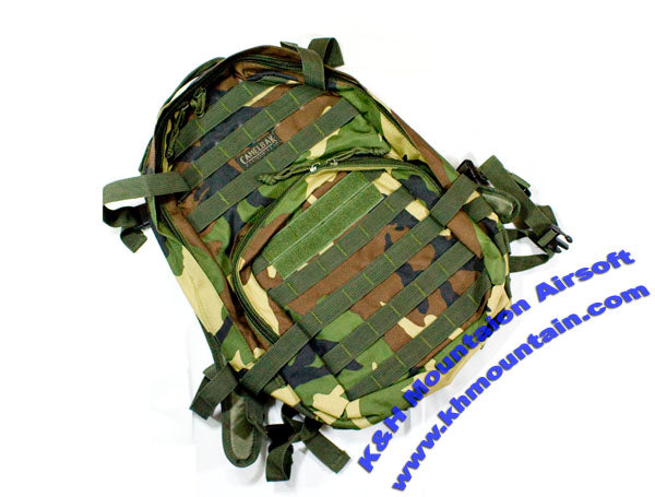 Camelbak Style Versatile Molle Back Pack / Woodland