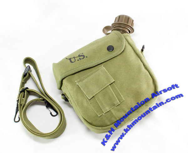 US ARMY Military Water Bottle with sling/ TAN
