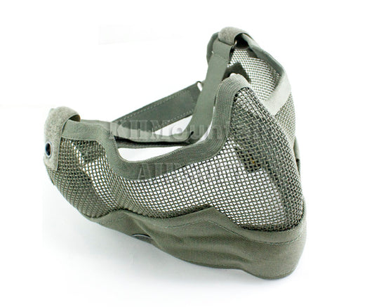 V2 Strike Steel Lower Face Mesh Mask /w Ear Cover / Grey