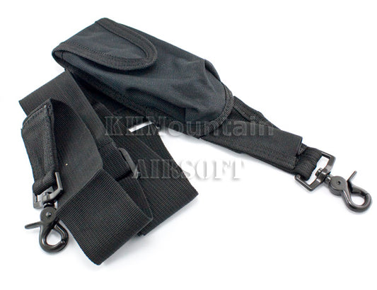 Two-point Rifle Sling with Pouch / Black