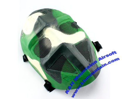 Hard Plastic Mask with mesh goggles / Woodland