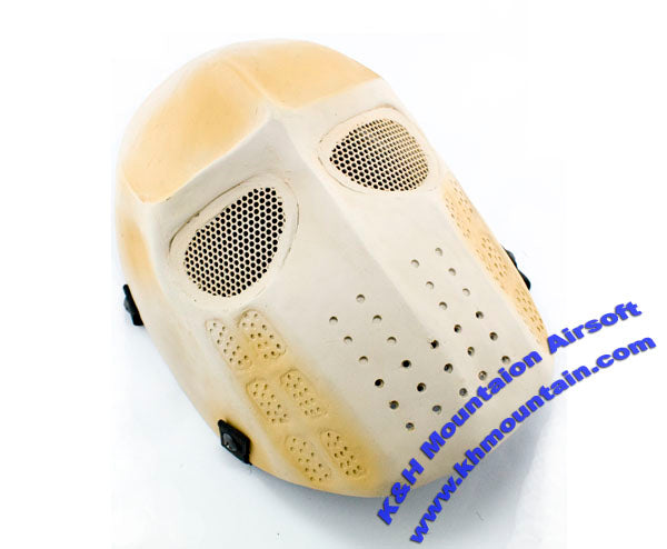 Full Face Army Mask with mesh goggles / TAN