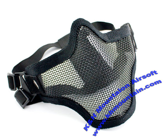 New Version Strike Steel Lower Face Mesh Mask / Black