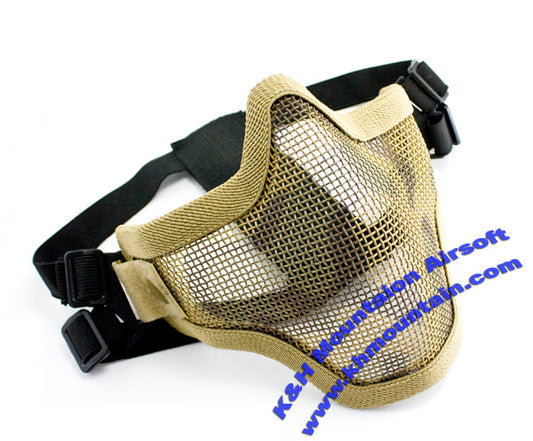 New Version Strike Steel Lower Face Mesh Mask / Desert