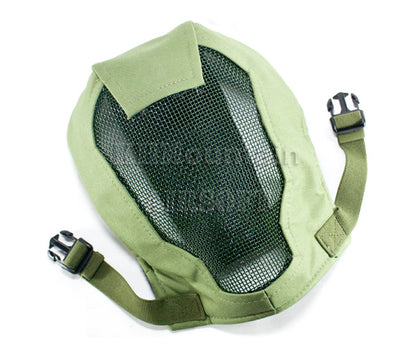 V3 Strike Steel Full Face Mesh Mask / Green