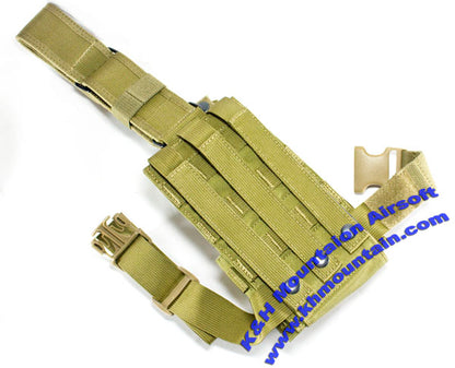 1000D Nylon Molle Universal Dropleg Holster / TAN