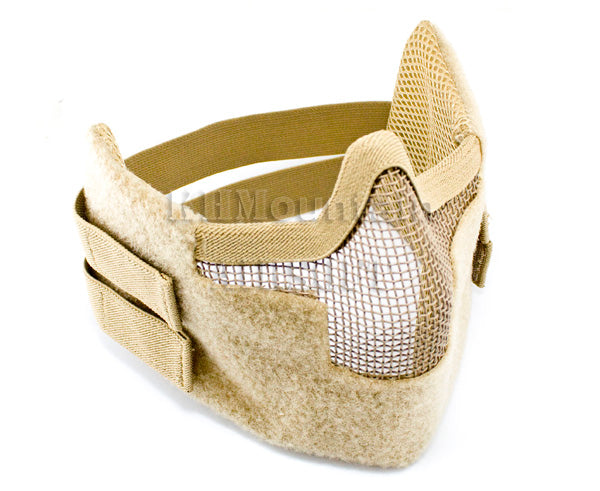 V4 Strike Steel Lower Face Mesh Mask / TAN