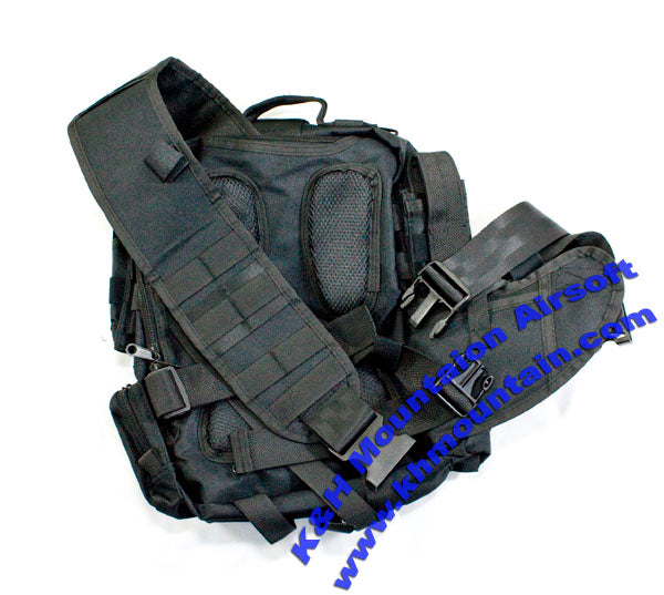 Tactical Shoulder Utility Molle Back Pack / Black