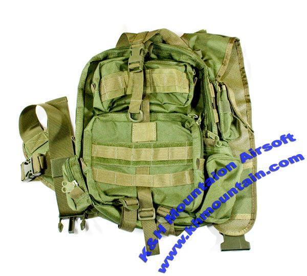 Tactical Shoulder Utility Molle Back Pack / Green