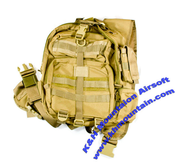 Tactical Shoulder Utility Molle Back Pack / TAN