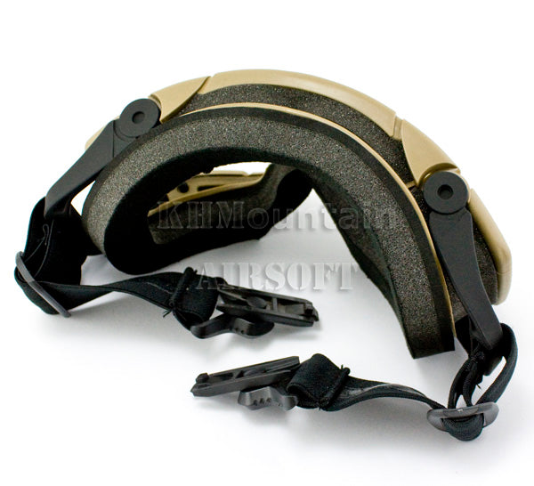 Tactical Goggles with Spare Len for Helmet / TAN